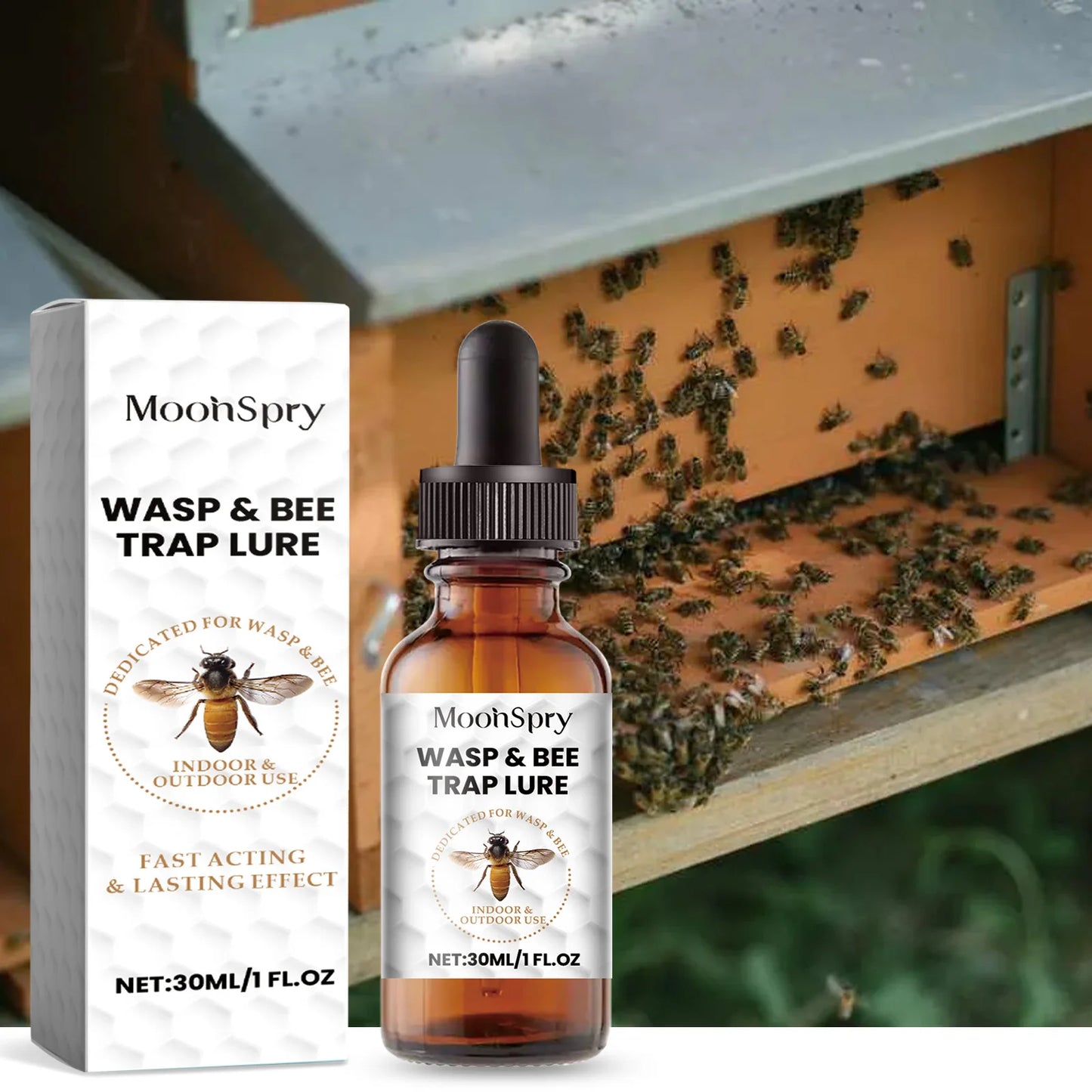Bee attractant; Bee lure; Agricultural use of wild beekeeping; Honeybee attractant essence