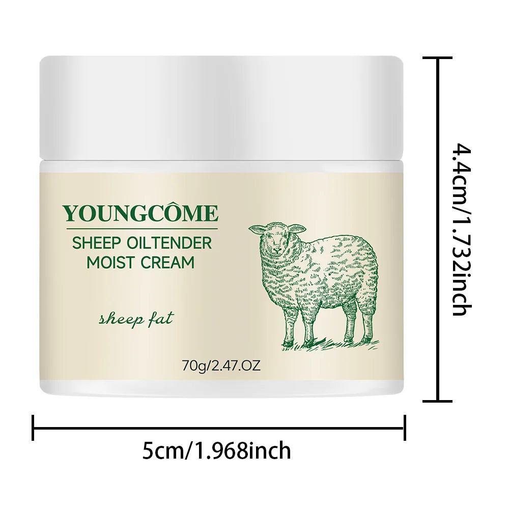 Sheep Oil Delicate Moisturizing Cream,Anti-Aging brightens skin tone, tightens skin, moisturizes skin, and reduces dullness