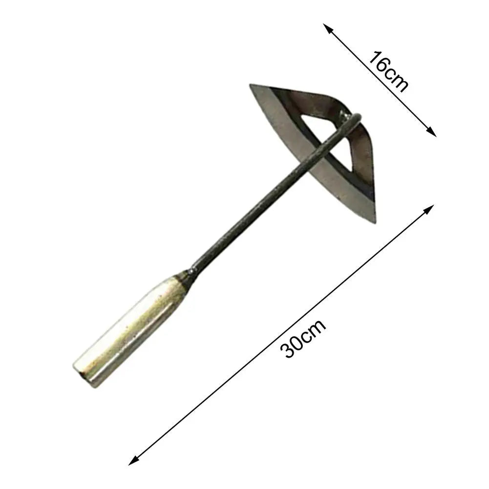 Triangle Furrow Hoe Farm Tools Small Plowing Hoe Turning Loose Soil Vegetable Planting Agricultural Land Garden Small Tip Hoe