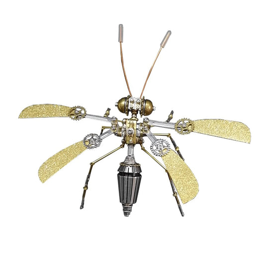 Bee & Wasp 3D Metal Puzzle - Artistic Insect Model, Challenging Handcrafted Gift for Home Decor or Office Desk Accessory