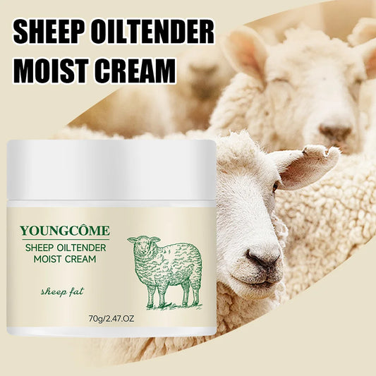 Sheep Oil Delicate Moisturizing Cream,Anti-Aging brightens skin tone, tightens skin, moisturizes skin, and reduces dullness