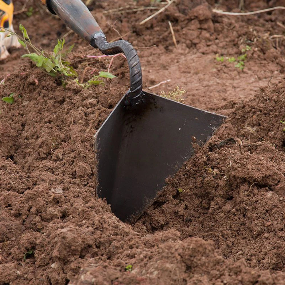Triangle Furrow Hoe Farm Tools Small Plowing Hoe Turning Loose Soil Vegetable Planting Agricultural Land Garden Small Tip Hoe