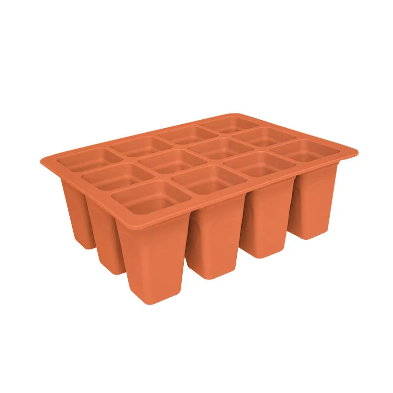 Reusable Seed Starting tray Germination Plant Nursery Seeding Starter Growing Trays Silicone Seed Starting Trays