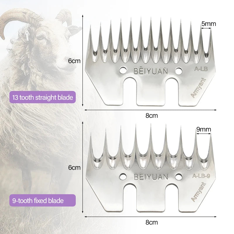 4/9/13 tooth Sheep Shearing CLipper Blade 9/13 Tooth Shears Convex Comb Cutter For Sheep Clipper Shears Scissors