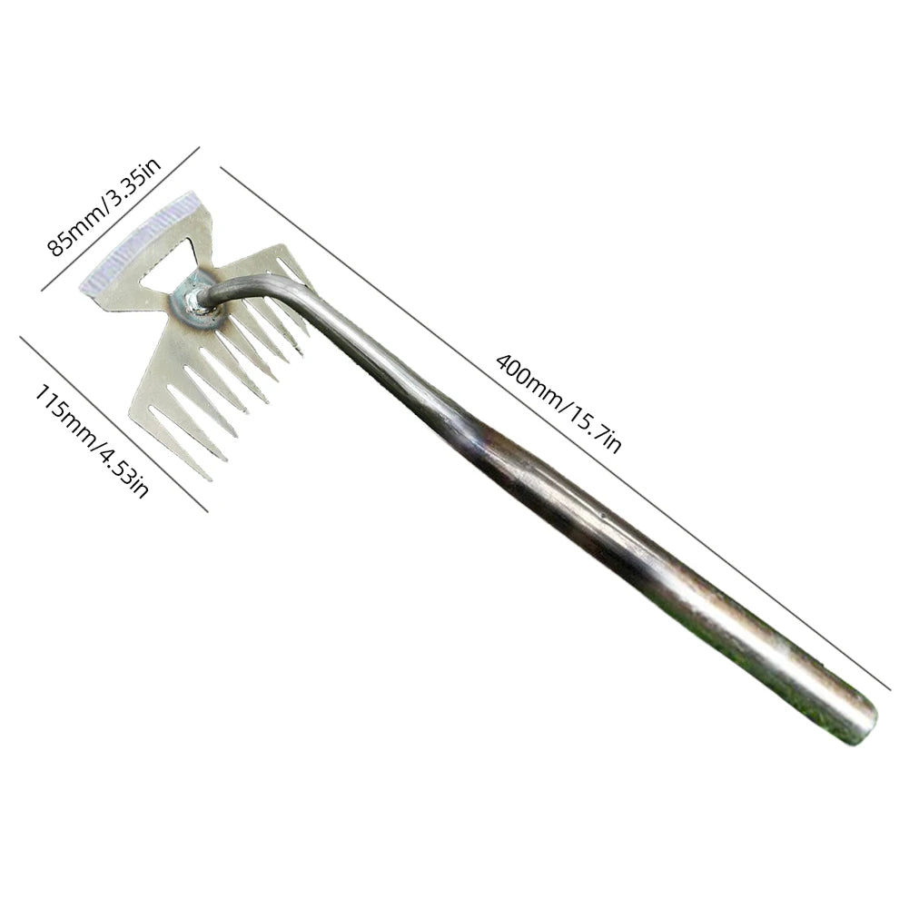 Triangle Furrow Hoe Farm Tools Small Plowing Hoe Turning Loose Soil Vegetable Planting Agricultural Land Garden Small Tip Hoe