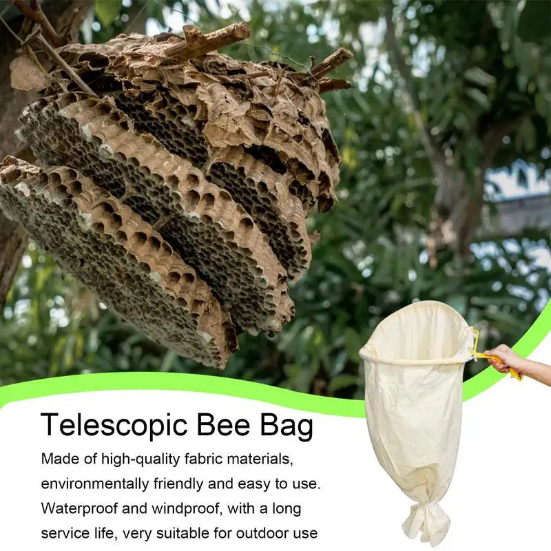 Bee Catcher Net Swarm Trap Bee Catcher Trap Portable Swarm Cage With Telescopic Pole Bee Recruit Tool For Beekeeping Supplies