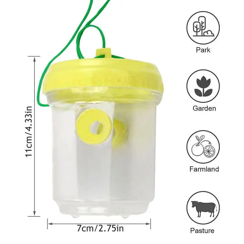 Bee Traps For Outside Effective Hornet Catcher Yellow Jacket Catching Device Animal Control Gadget Secure Solution For Orchard