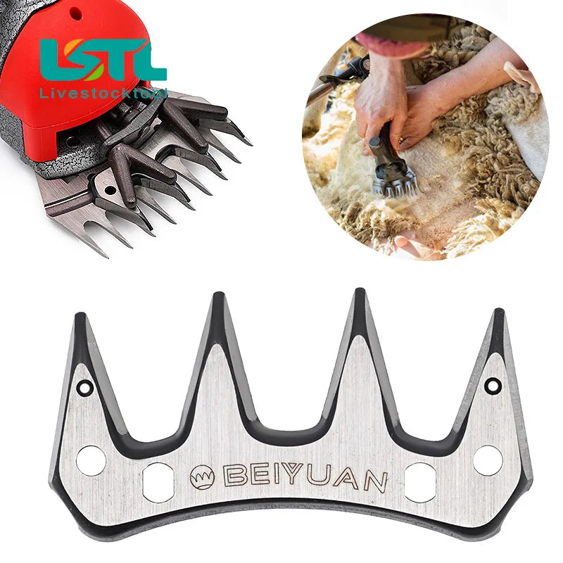 4 Tooth Durable Sheep Goats Comb Shearing Clipper Straight Curved Blade Alternative For sheep Clipper Shears Scissors Part