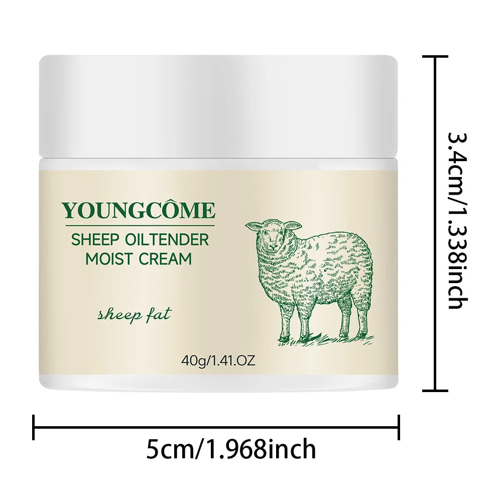 Sheep Oil Delicate Moisturizing Cream,Anti-Aging brightens skin tone, tightens skin, moisturizes skin, and reduces dullness