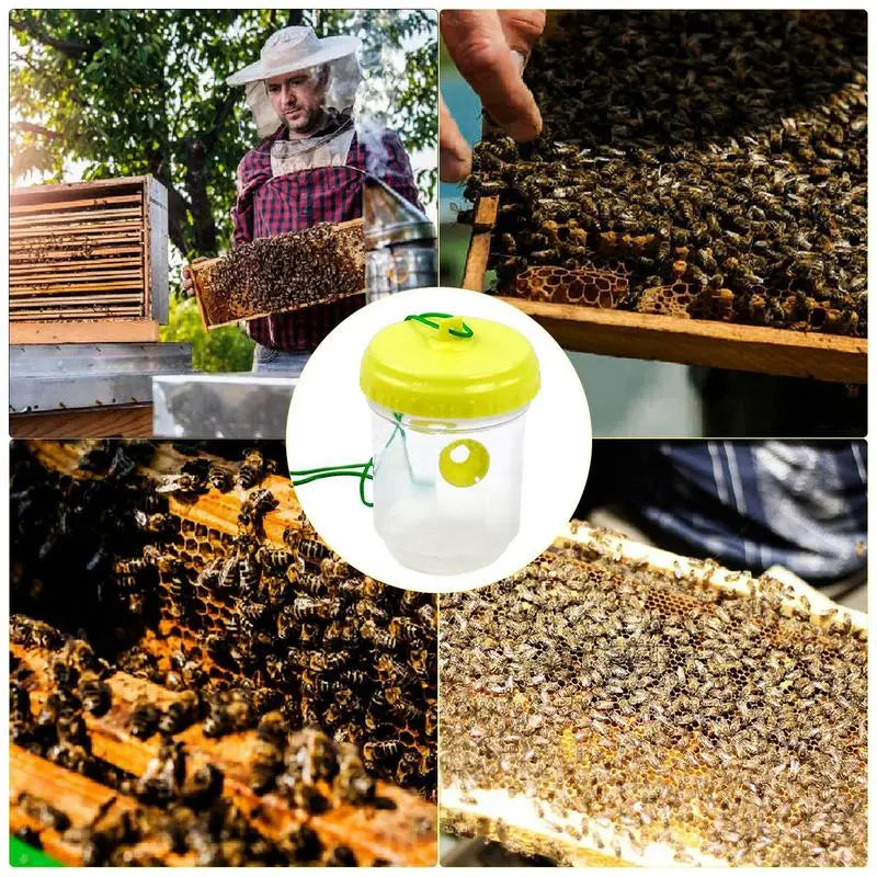 Bee Traps For Outside Effective Hornet Catcher Yellow Jacket Catching Device Animal Control Gadget Secure Solution For Orchard