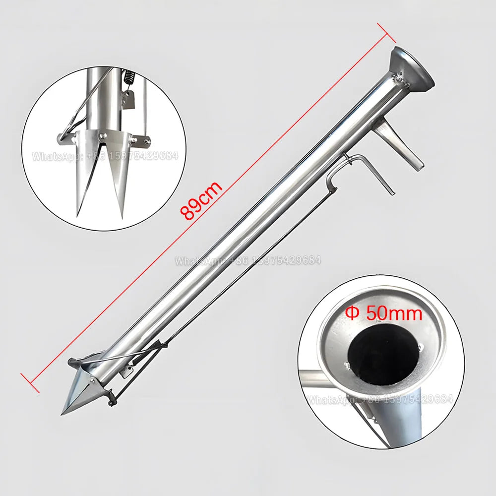 Stainless Steel Seedling Planter Vegetable Planter Agricultural Corn Peanut Manual Seeder Sapling Transplant Planter