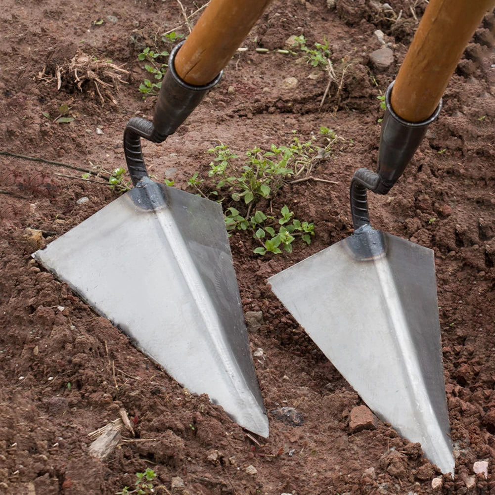 Triangle Furrow Hoe Farm Tools Small Plowing Hoe Turning Loose Soil Vegetable Planting Agricultural Land Garden Small Tip Hoe