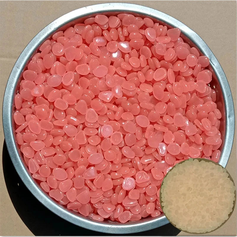 500 pieces of luminous stones in the luminous garden, stone decorations in the courtyard and sidewalks, DIY blue decoration